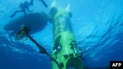 Подводная лодка Deepsea Challenger. на которой будет произведен спуск в Марианскую впадину