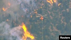 Тушение пожара в каньоне Вальдо, Колорадо