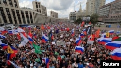 Moscow election rally